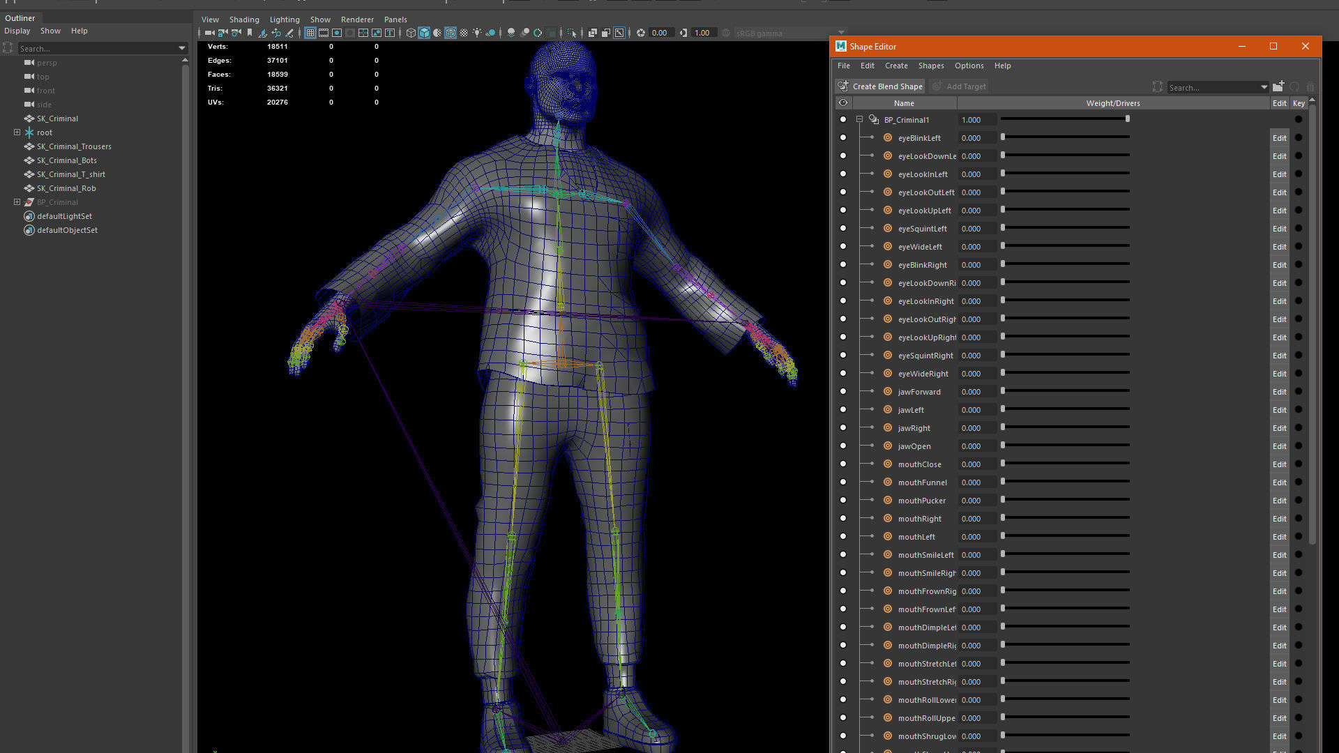 Criminal Modular Low-poly 3D model_19