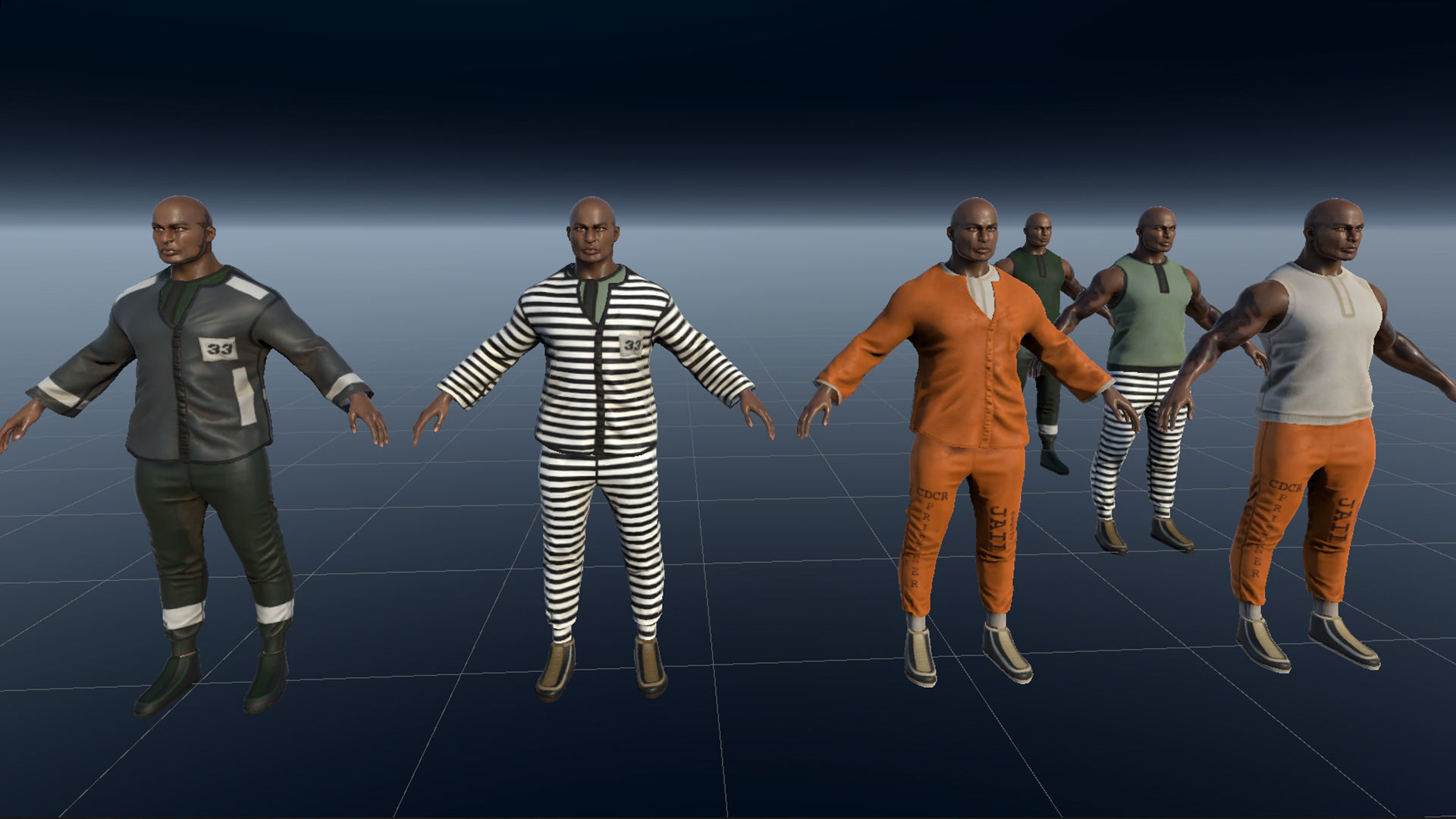 Criminal Modular Low-poly 3D model_21