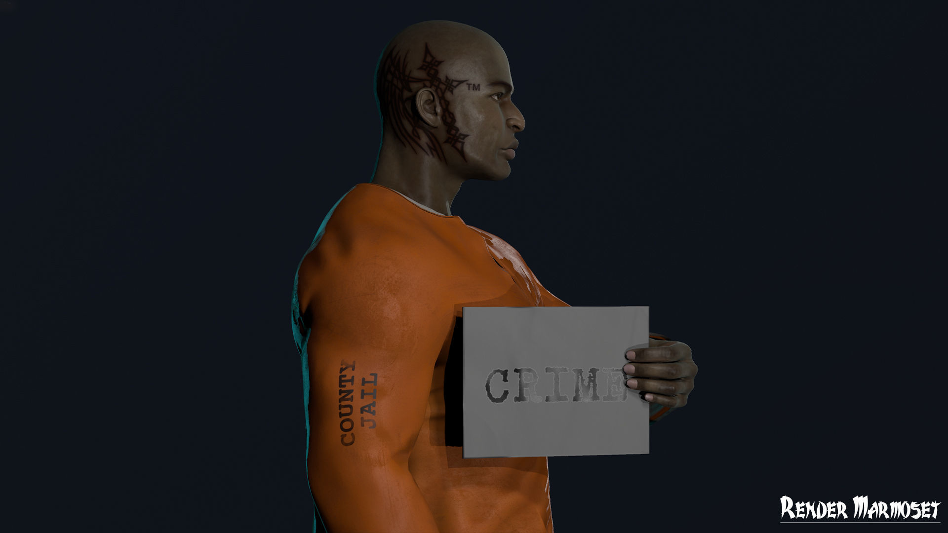 Criminal Modular Low-poly 3D model_18