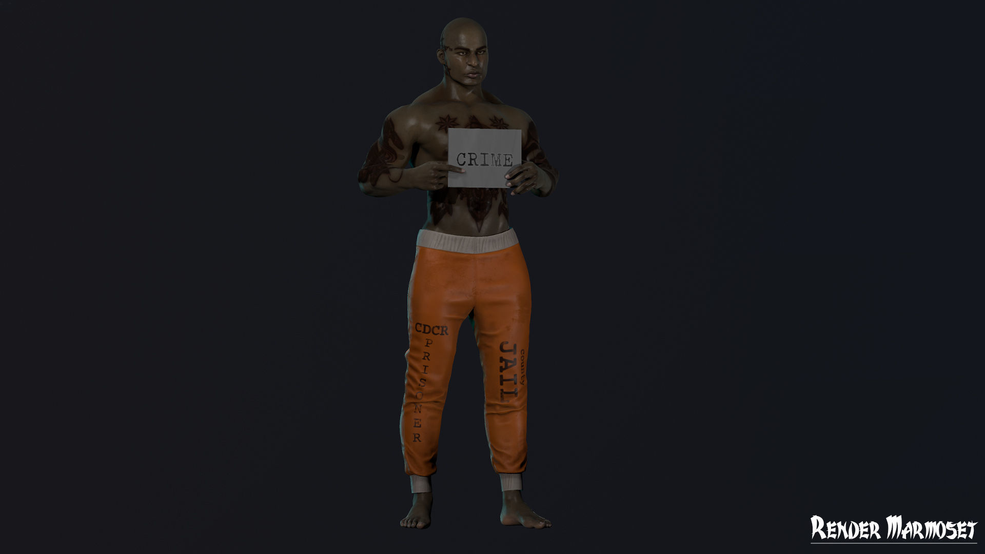 Criminal Modular Low-poly 3D model_16