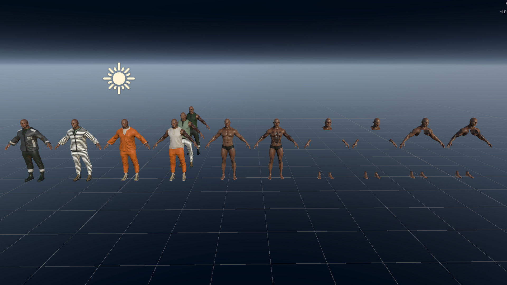 Criminal Modular Low-poly 3D model_20