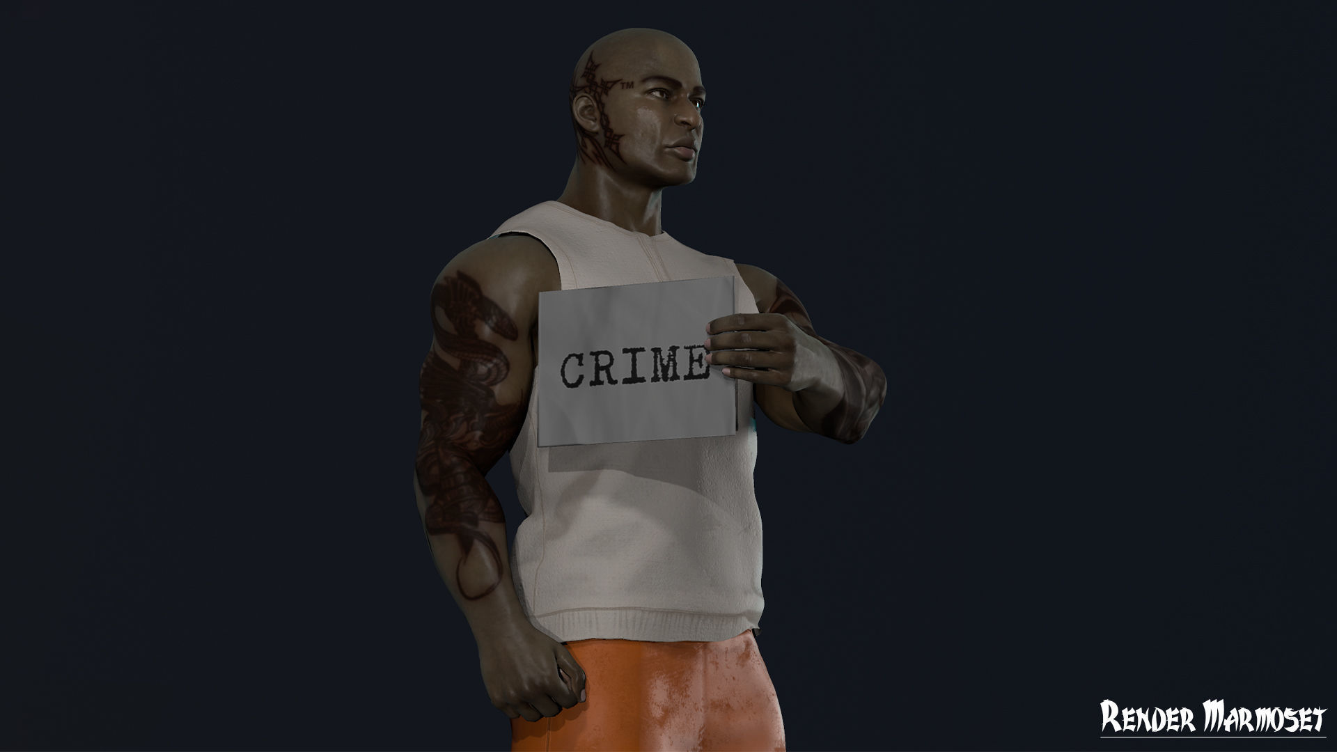 Criminal Modular Low-poly 3D model_7
