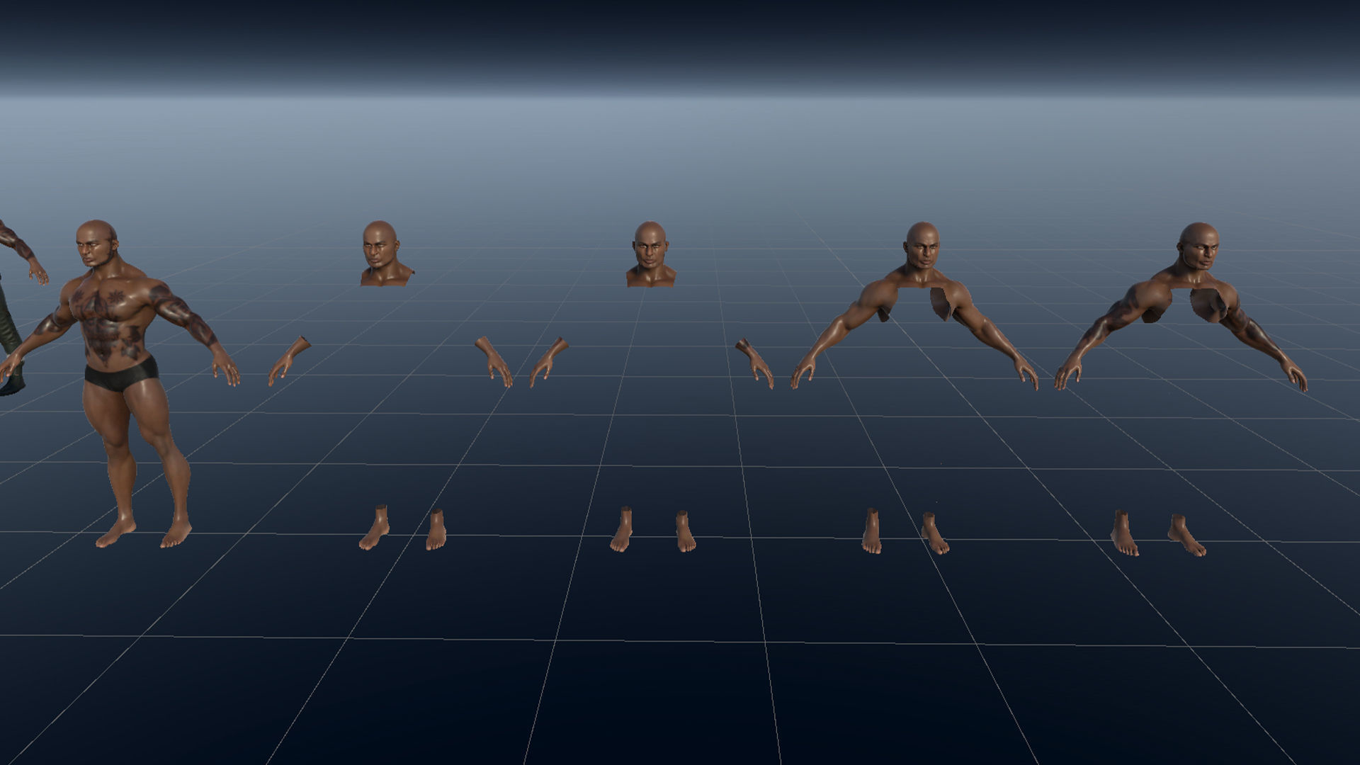 Criminal Modular Low-poly 3D model_23