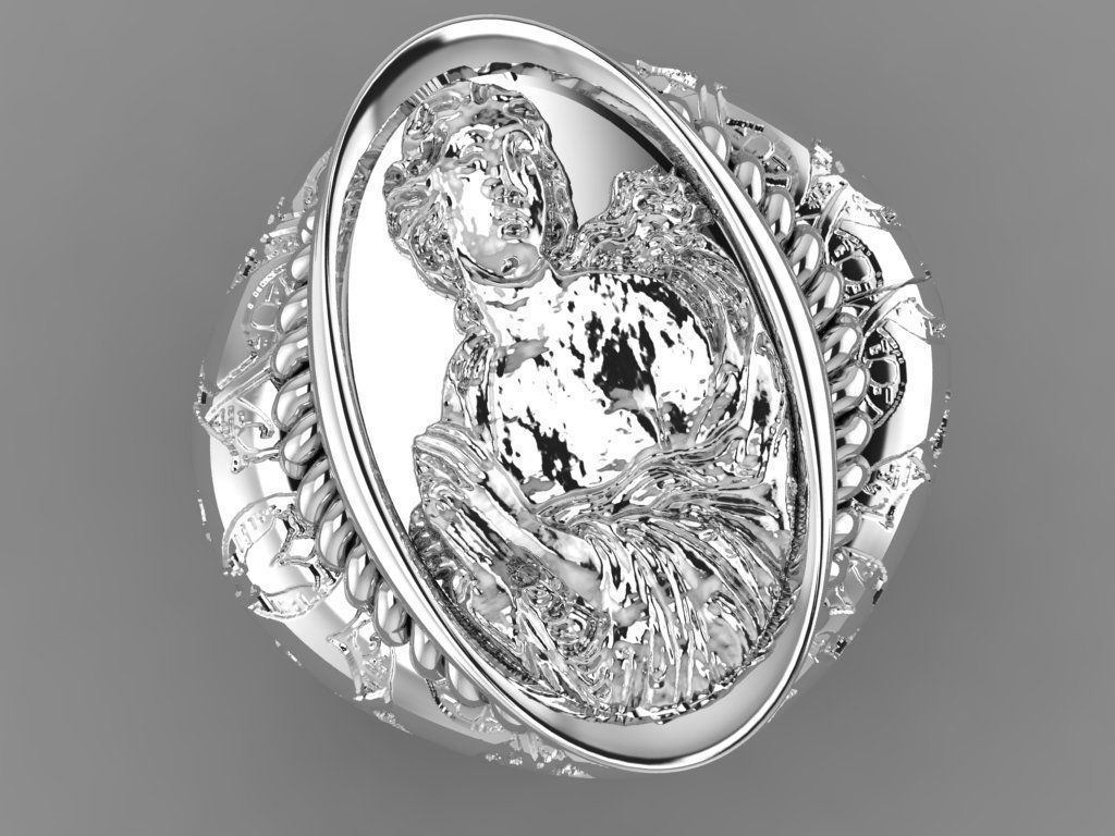 Ancient ring 3D print model_23