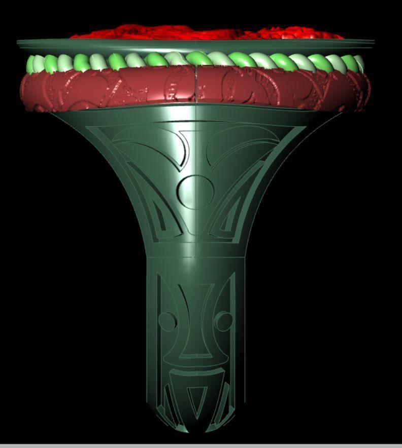 Ancient ring 3D print model_13