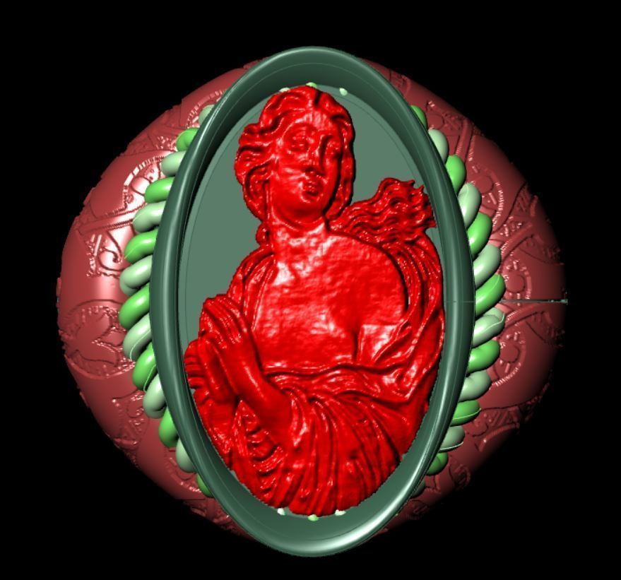 Ancient ring 3D print model_14