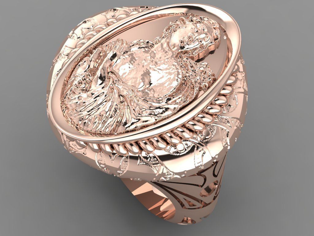 Ancient ring 3D print model_25