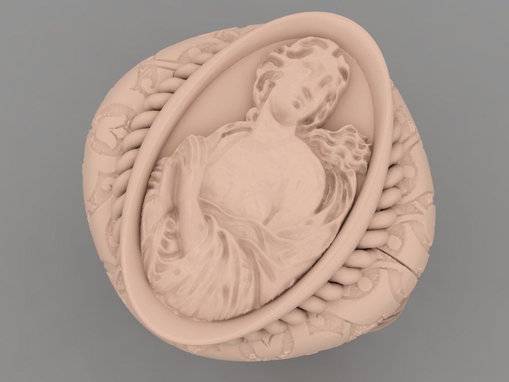 Ancient ring 3D print model_30