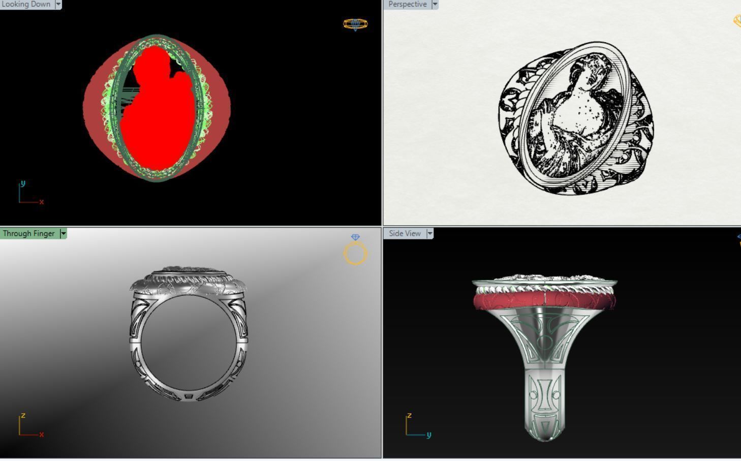Ancient ring 3D print model_17