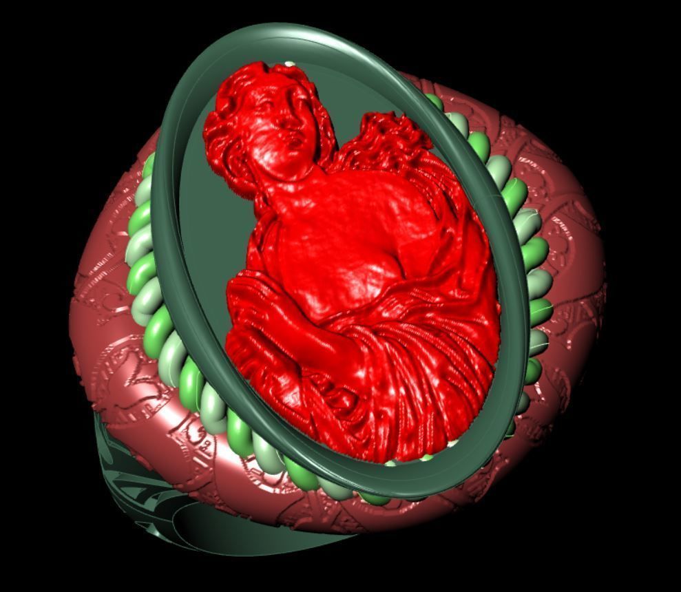 Ancient ring 3D print model_9