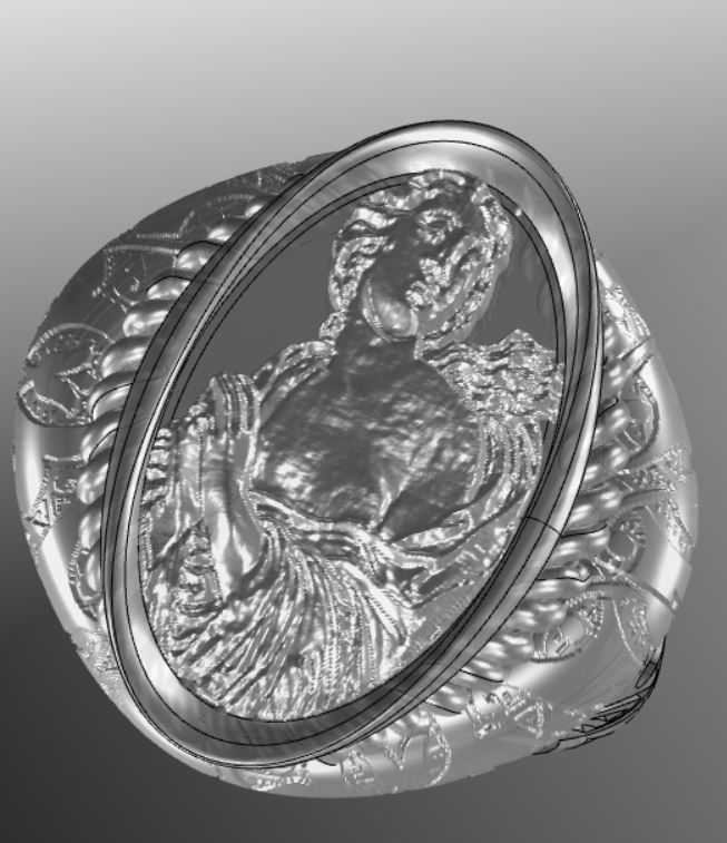 Ancient ring 3D print model_18