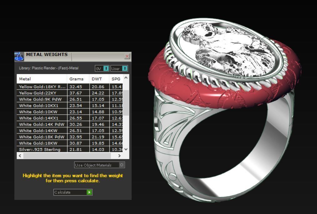 Ancient ring 3D print model_6