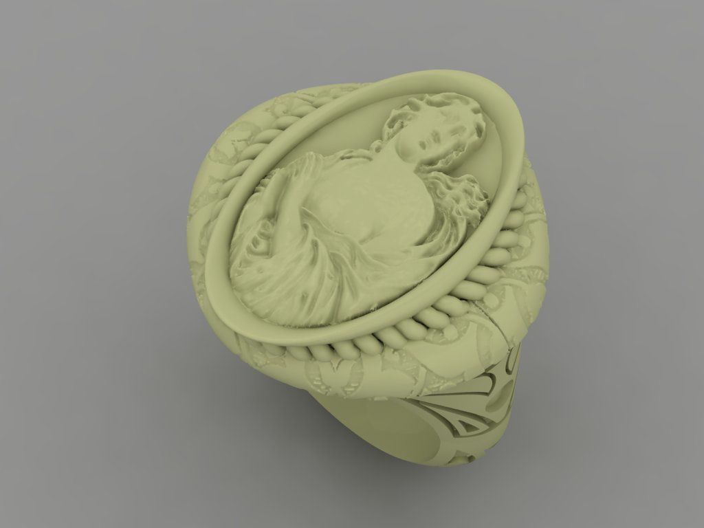 Ancient ring 3D print model_34