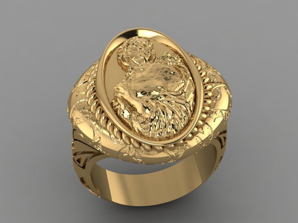 Ancient ring 3D print model_4