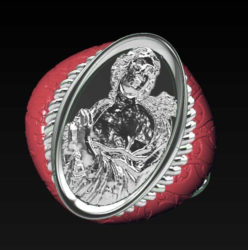 Ancient ring 3D print model_16