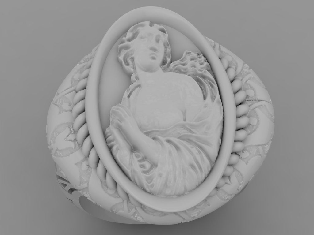 Ancient ring 3D print model_29