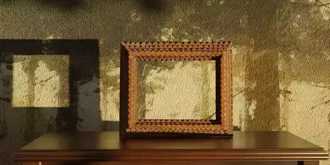 Photorealistic Aged Photoframe