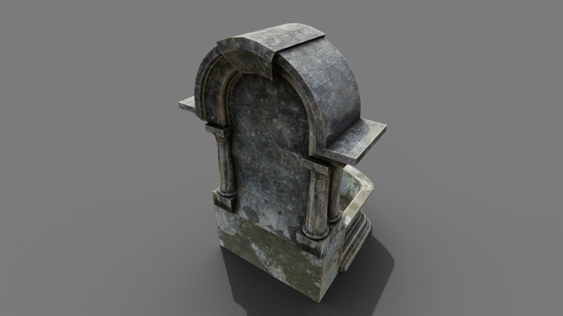 Fountain Type 2 Low-poly 3D model_13