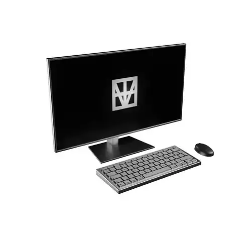 Computer - Keyboard - Mouse Free 3D model