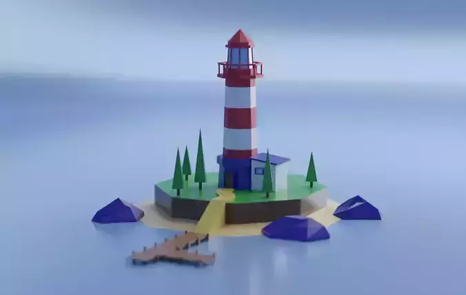 Low-poly Light House -best price-
