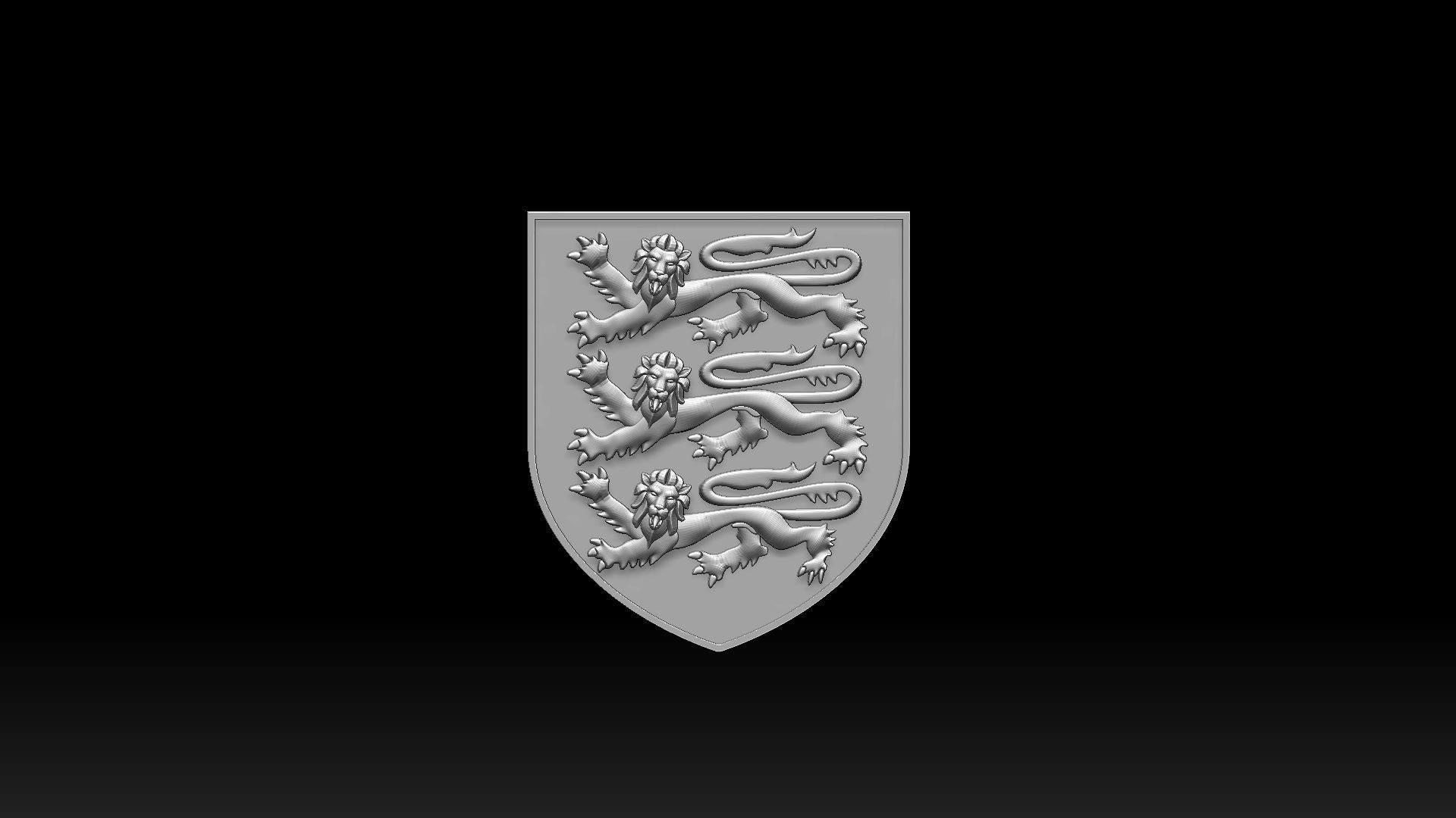 Coat of Arms of England 3D print model_1