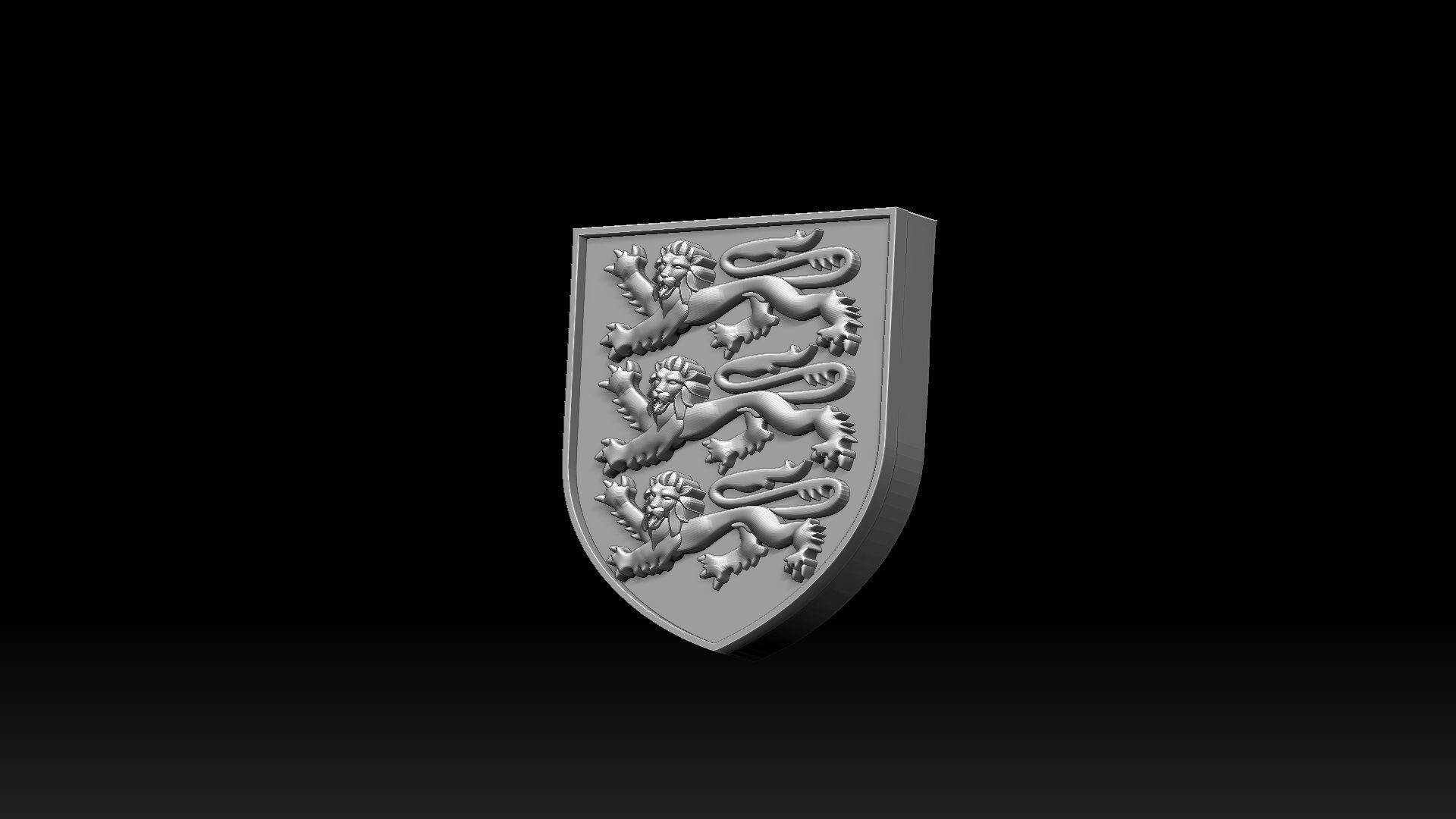 Coat of Arms of England 3D print model_4