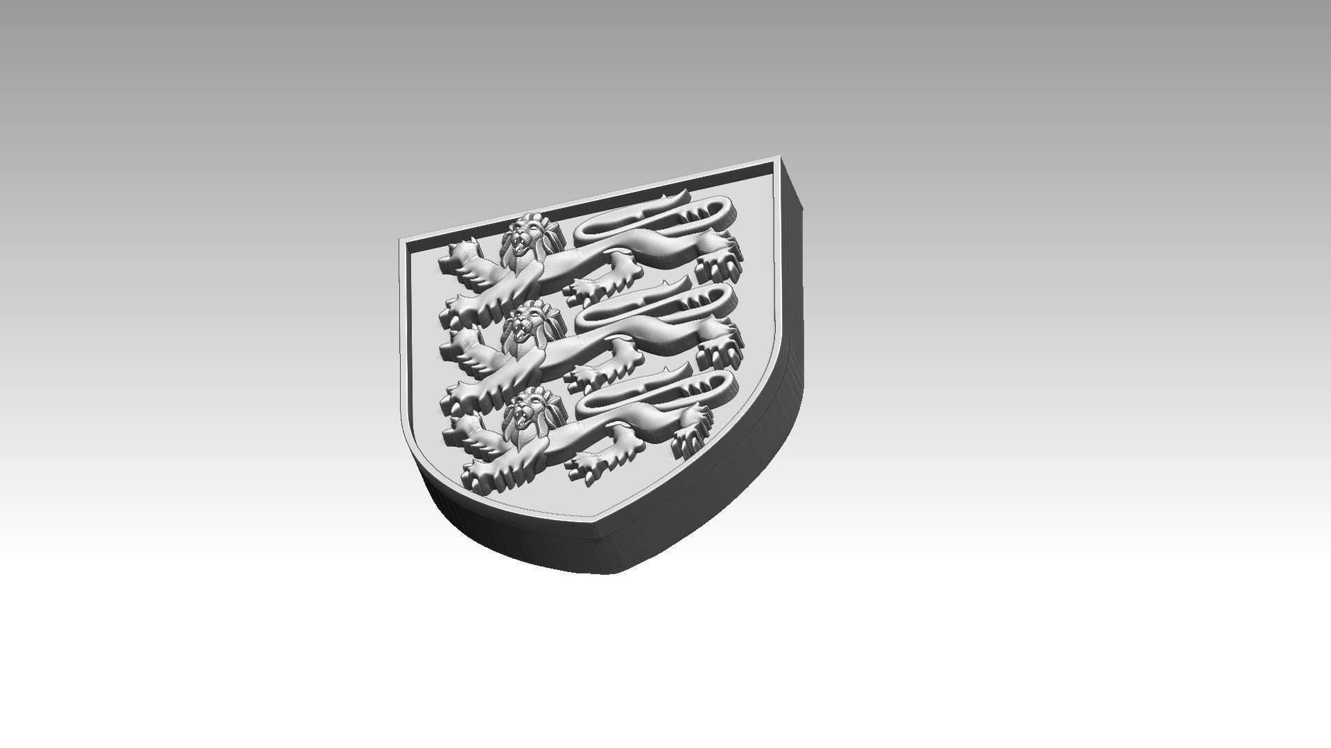 Coat of Arms of England 3D print model_6
