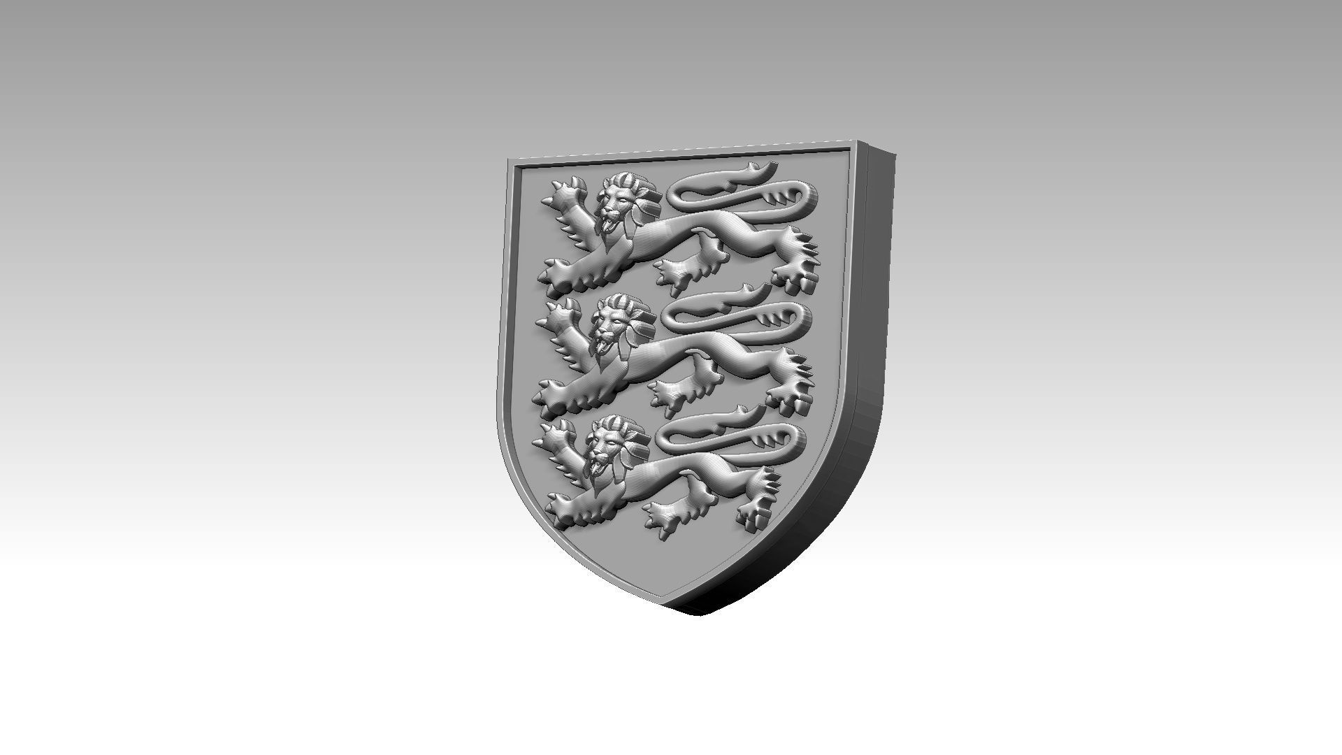 Coat of Arms of England 3D print model_8