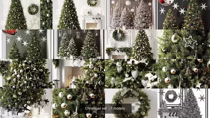Christmas set  3D Model Collection