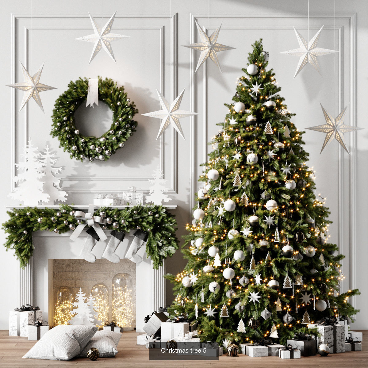 Christmas set  3D Model Collection_7