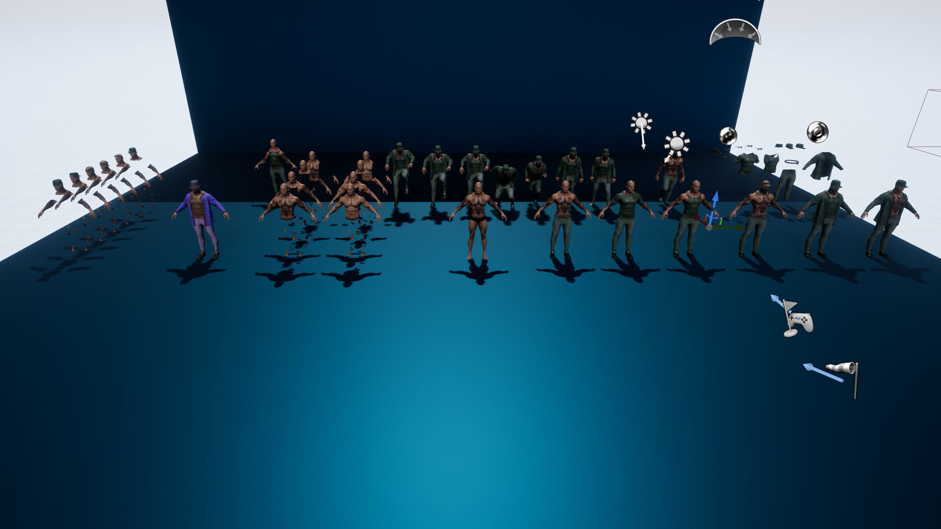 Ganster Modular Low-poly 3D model_21