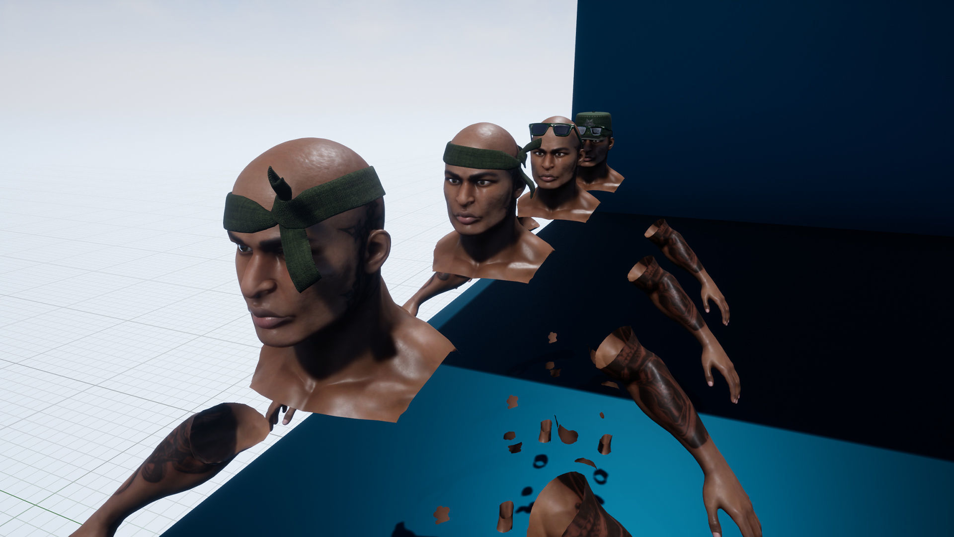 Ganster Modular Low-poly 3D model_12