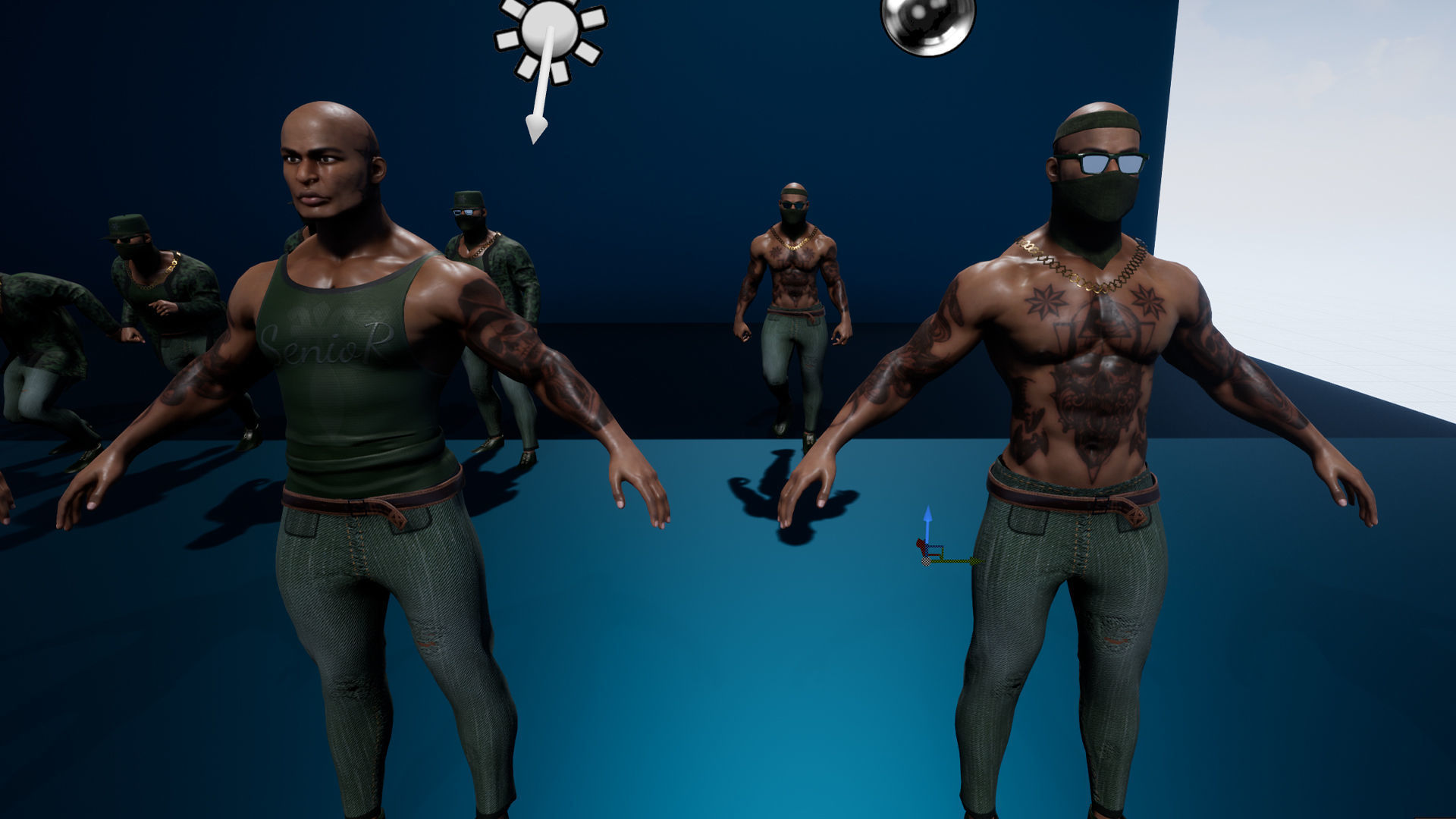 Ganster Modular Low-poly 3D model_22