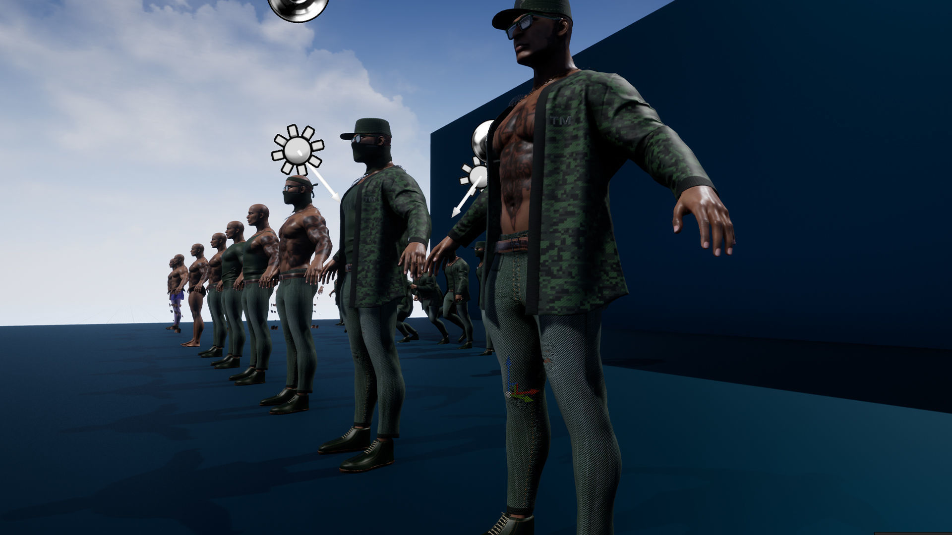 Ganster Modular Low-poly 3D model_17