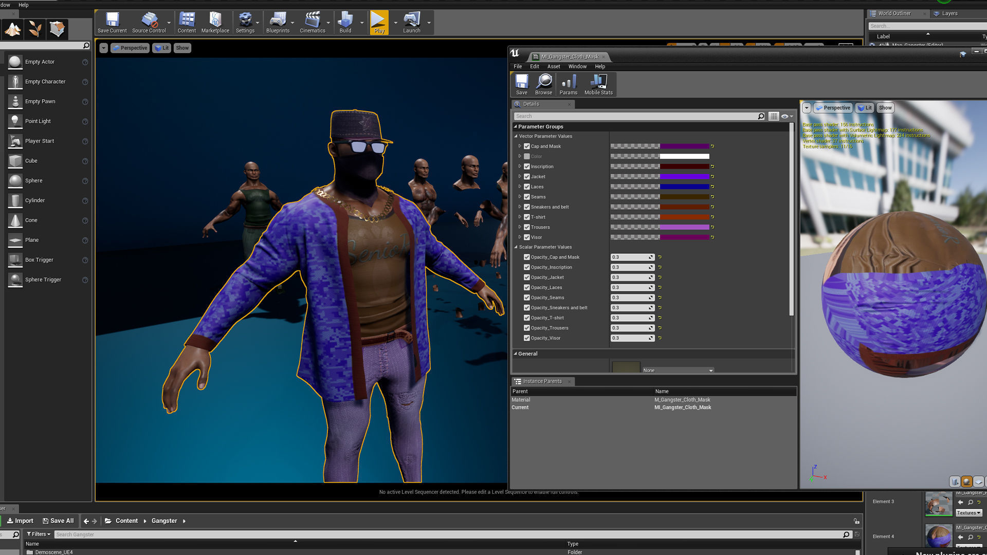 Ganster Modular Low-poly 3D model_13