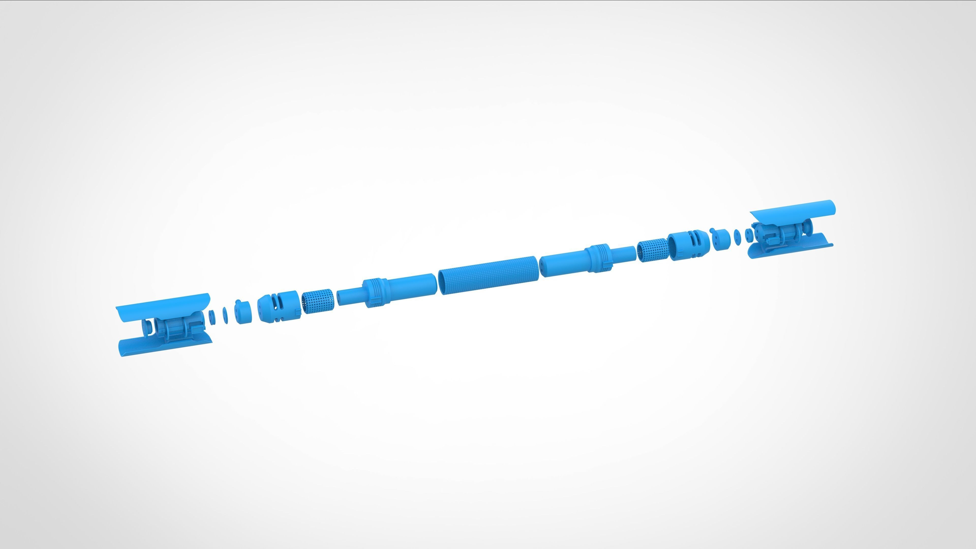 Cal Kestis Lightsaber from the Jedi Fallen Order 3D print model_36