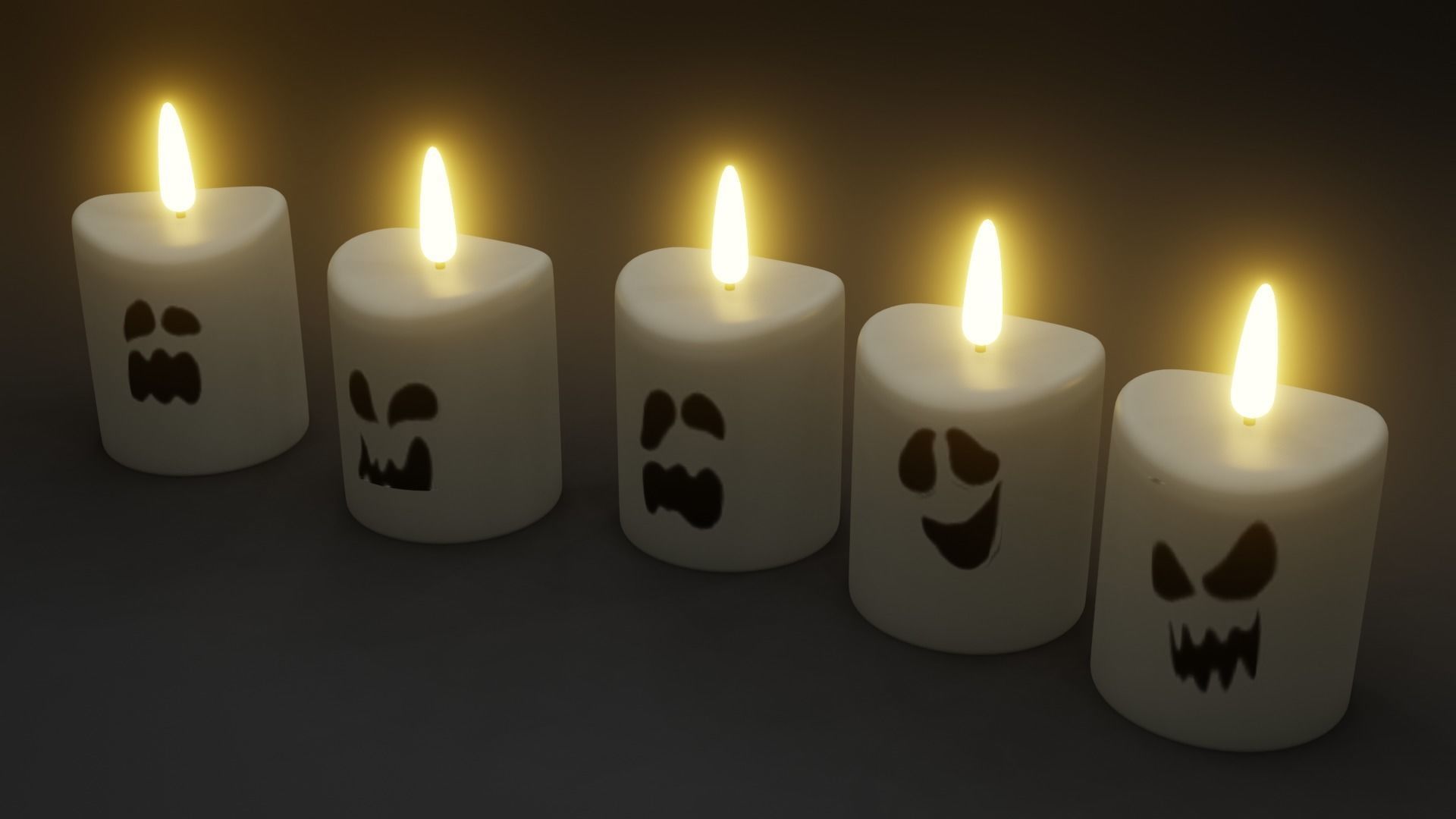 Halloween Pumpkin Pack Collection 3D model_5