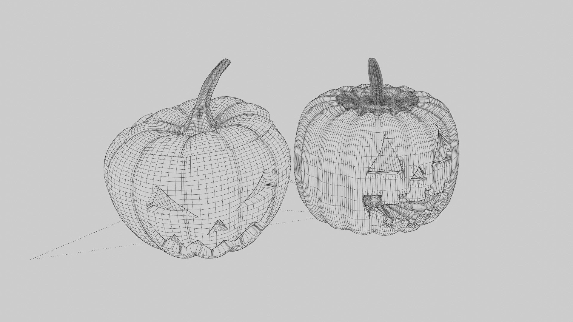 Halloween Pumpkin Pack Collection 3D model_19