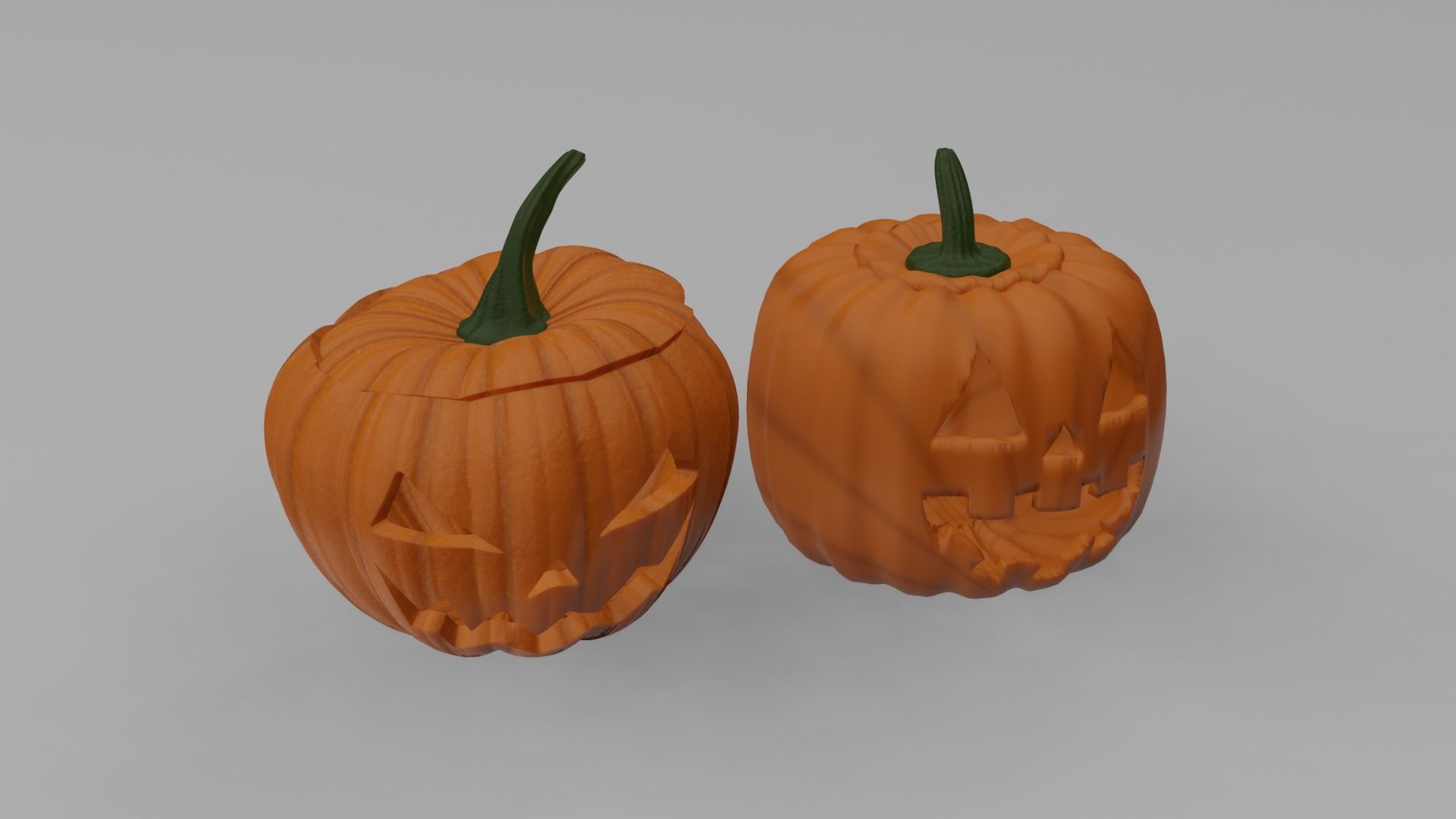 Halloween Pumpkin Pack Collection 3D model_10