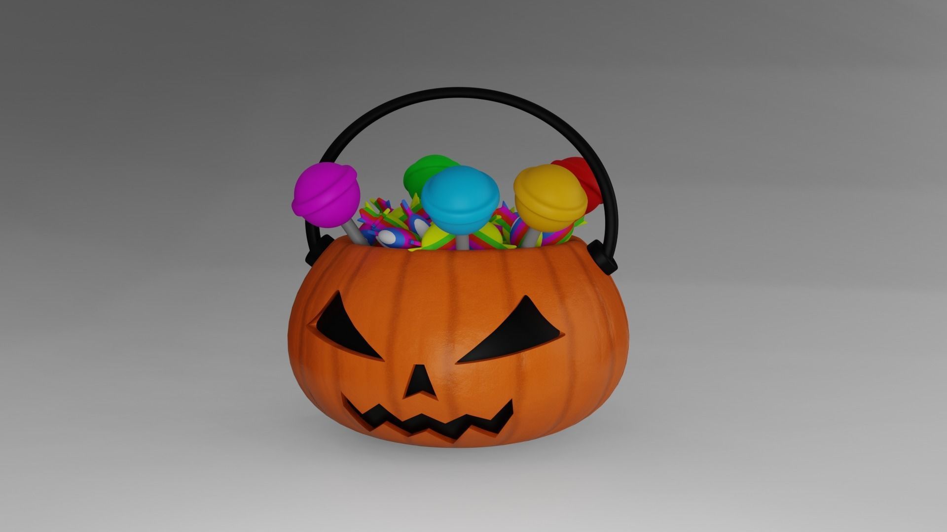 Halloween Pumpkin Pack Collection 3D model_11