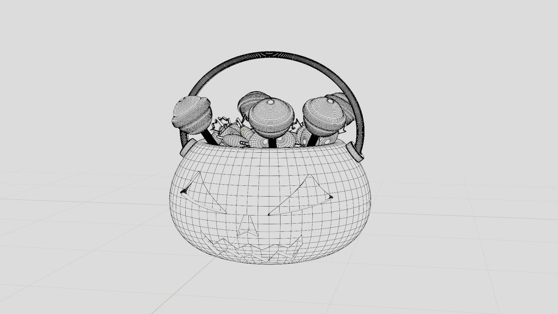 Halloween Pumpkin Pack Collection 3D model_20