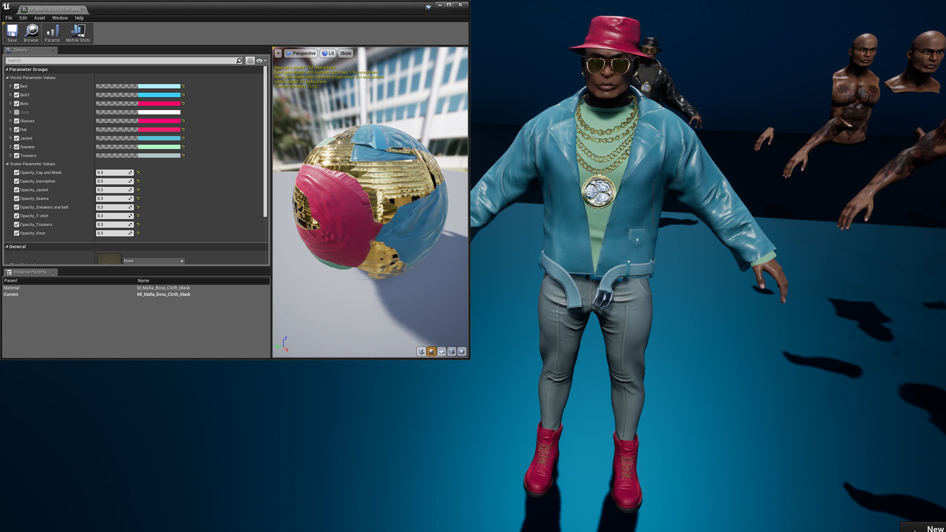 Mafia Boss Modular Low-poly 3D model_19