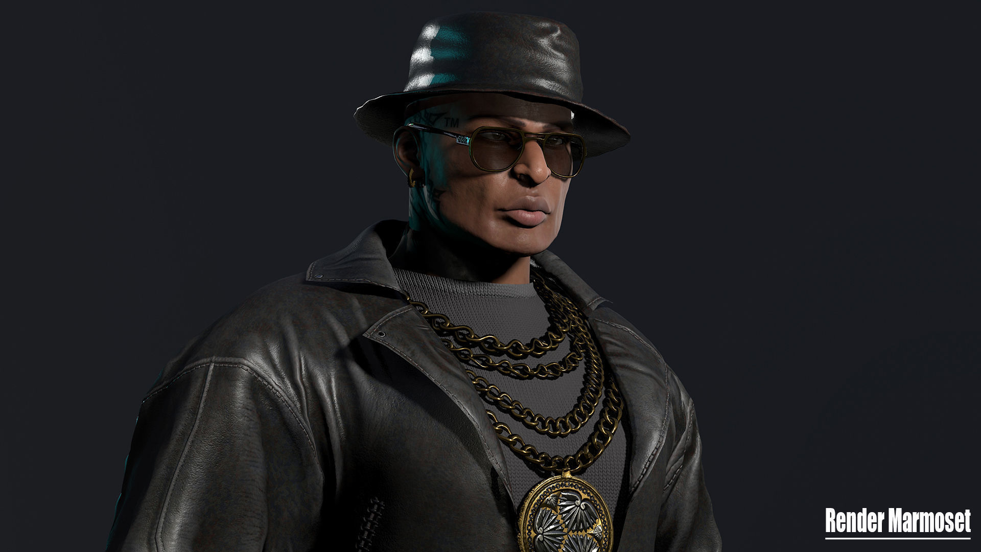 Mafia Boss Modular Low-poly 3D model_5