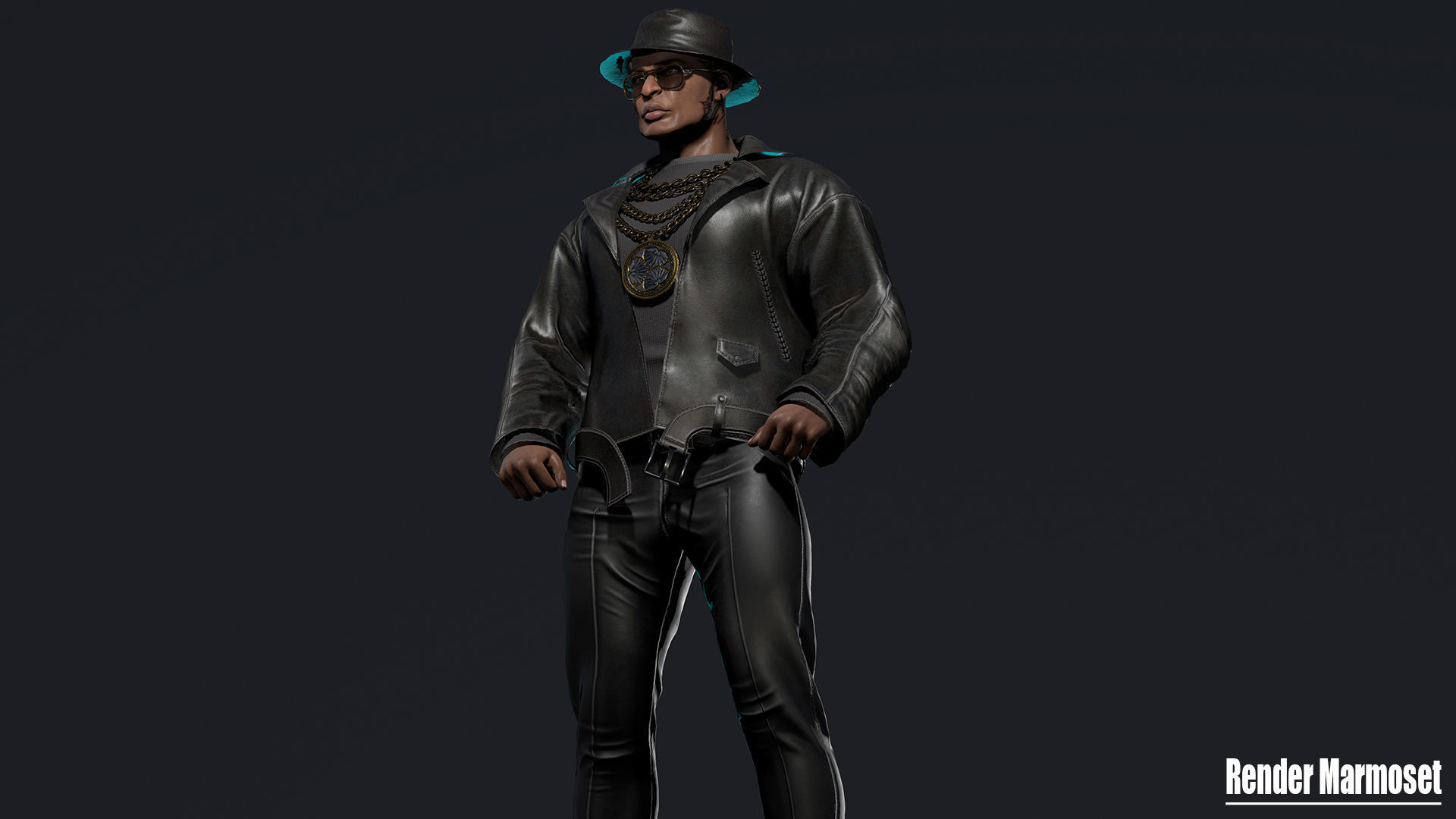 Mafia Boss Modular Low-poly 3D model_9