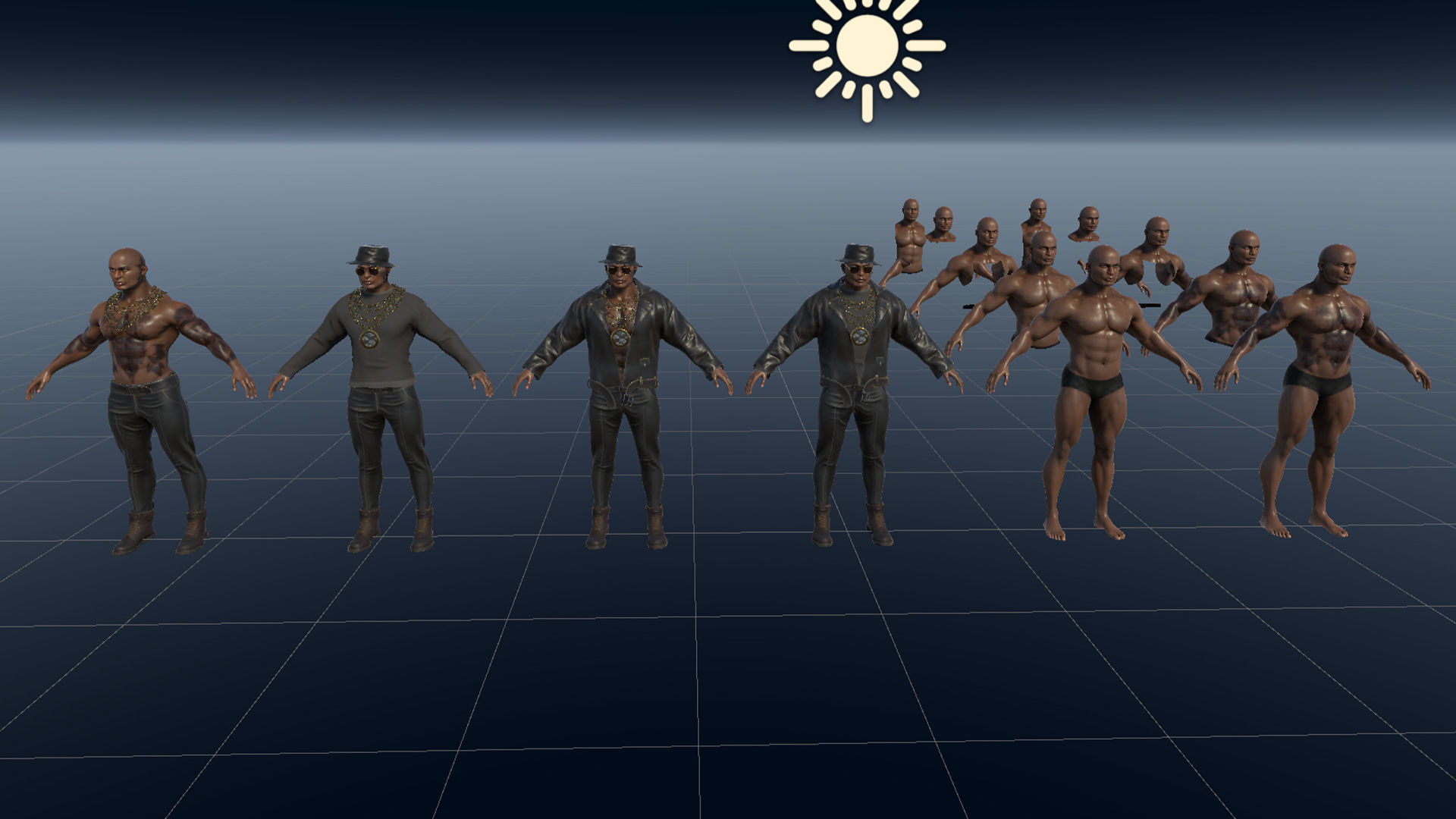 Mafia Boss Modular Low-poly 3D model_12