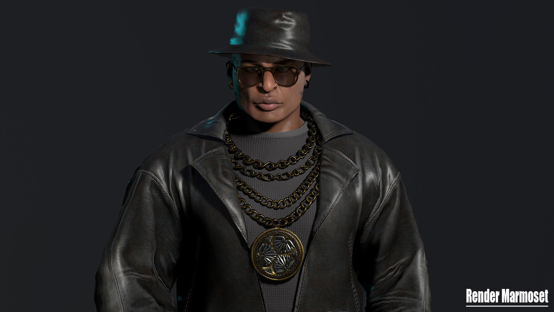 Mafia Boss Modular Low-poly 3D model_8