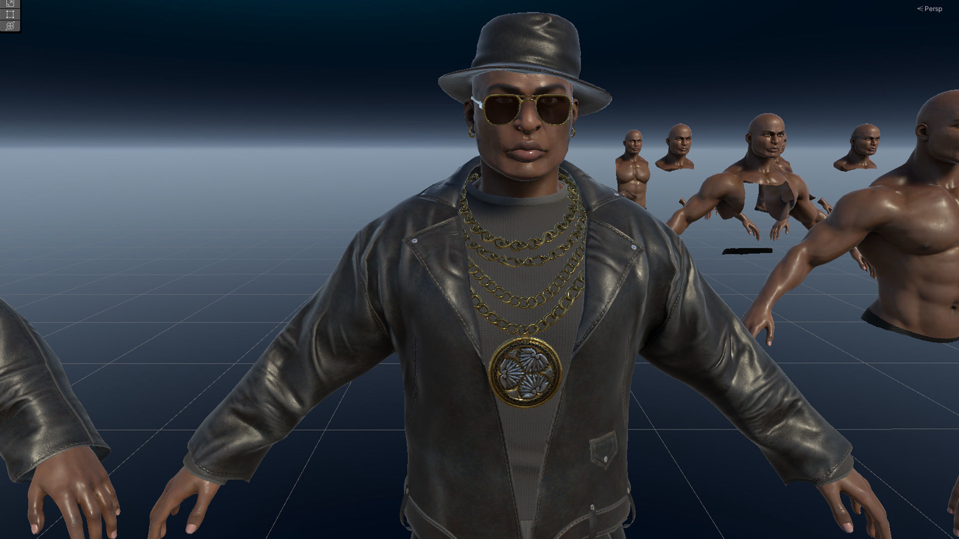 Mafia Boss Modular Low-poly 3D model_21