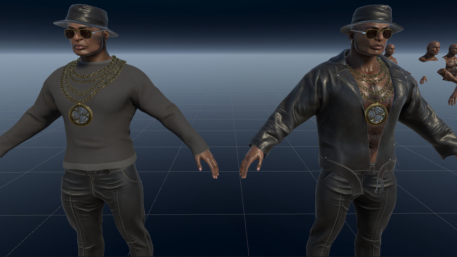 Mafia Boss Modular Low-poly 3D model_22