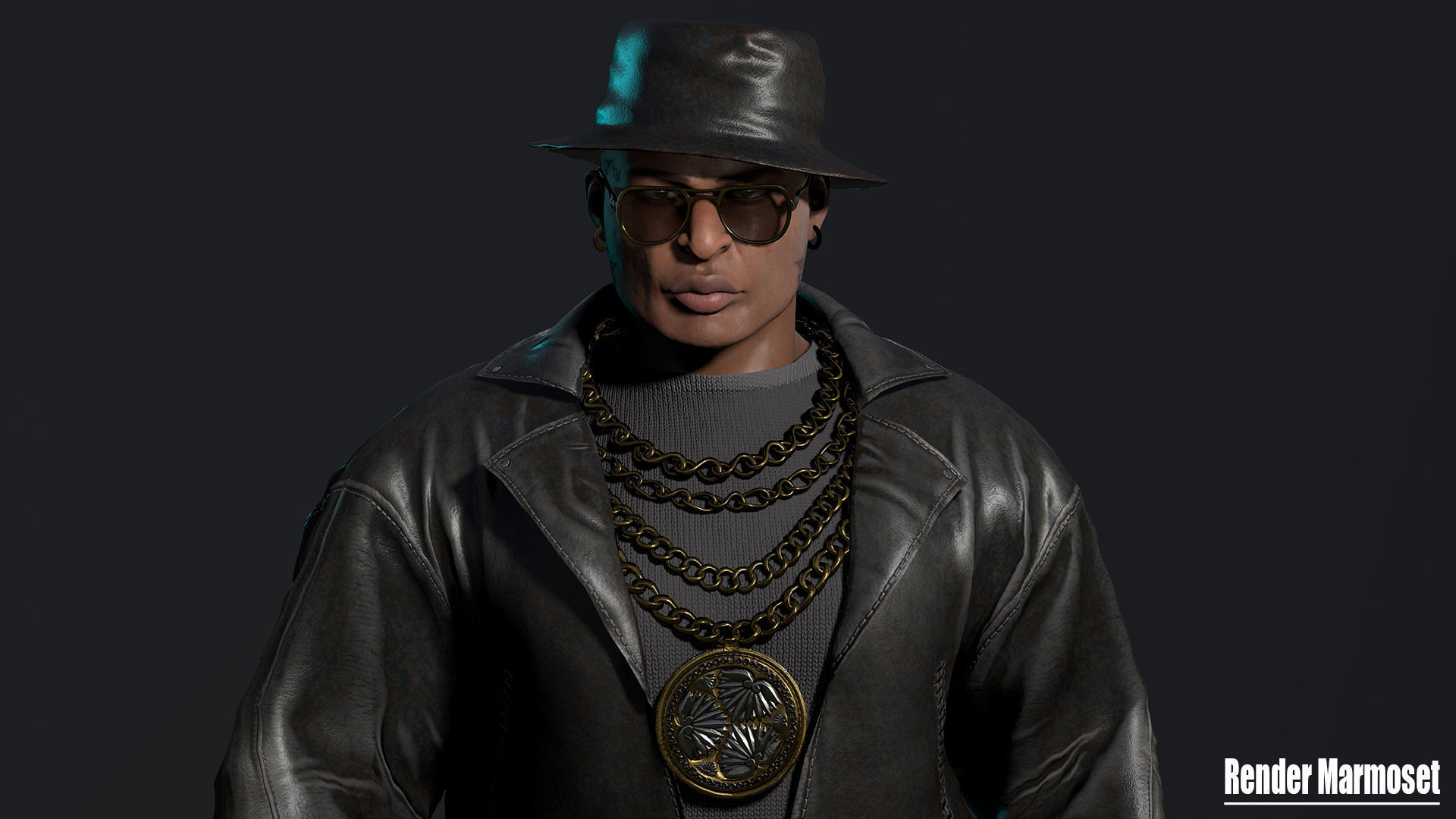 Mafia Boss Modular Low-poly 3D model_7