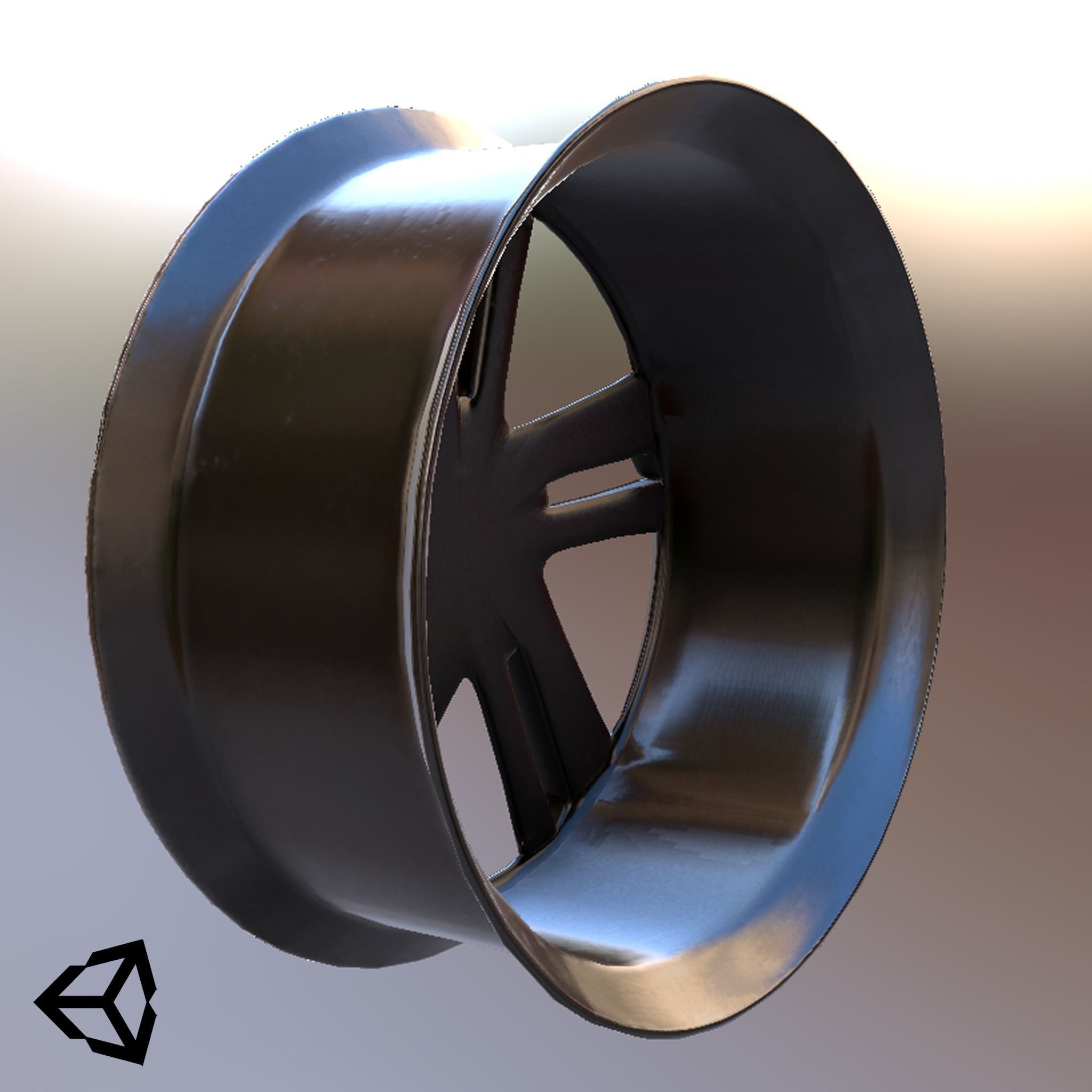 Sport Car Rim 4 Game-Ready 3D Model Low-poly 3D model_23